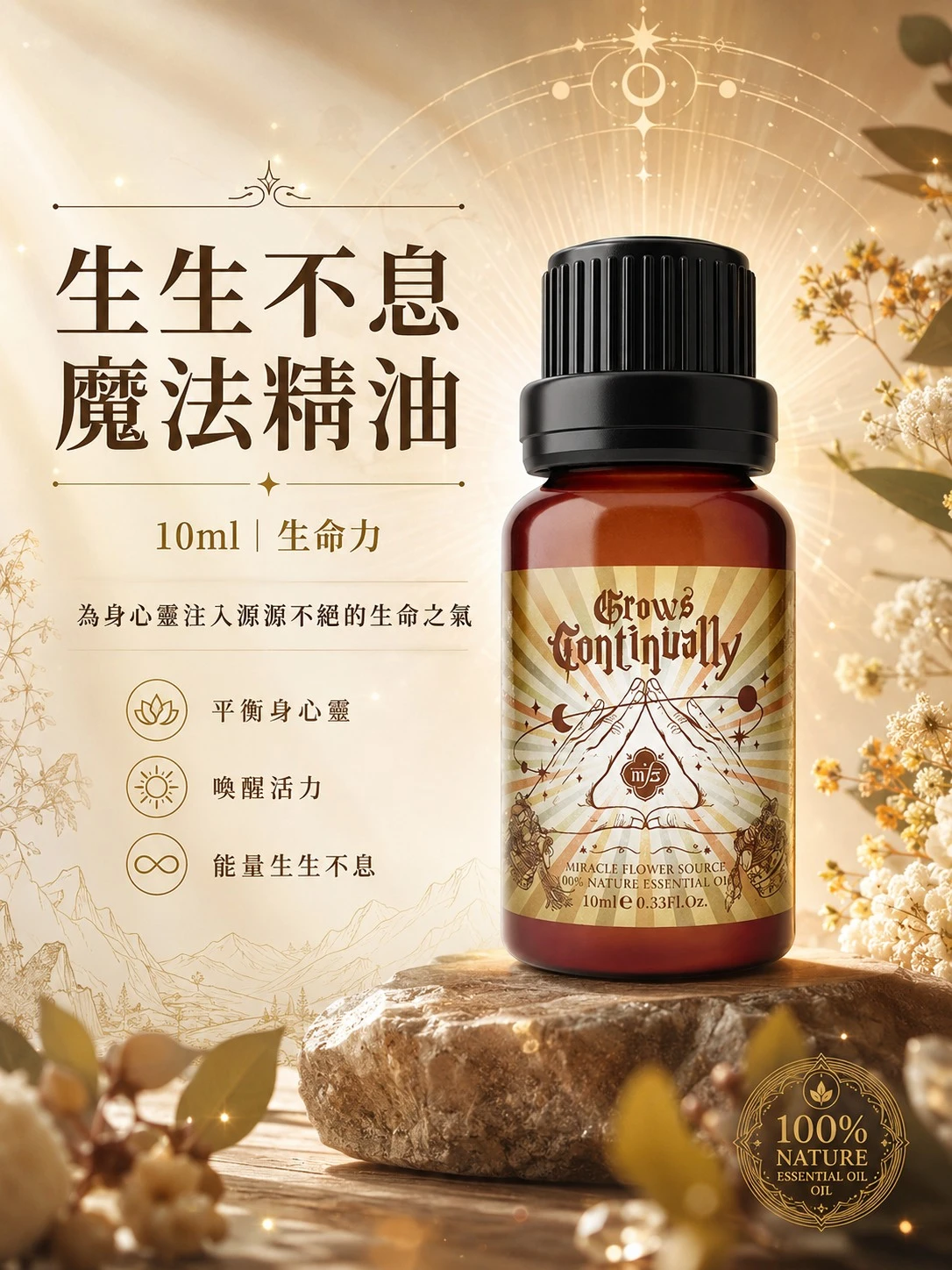 生生不息魔法精油商品主視覺
